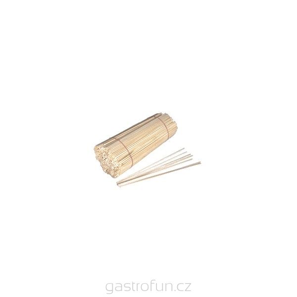 Špejle hranaté bukové 30 cm × 4 mm dřevěné 250 ks