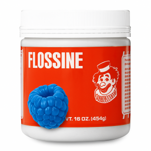 Modrá Malinová Příchuť Flossine 454g