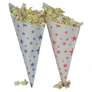 PAPÍROVÝ KORNOUT MINI MODRÝ  0,5L, 100 Ks. v Bal.