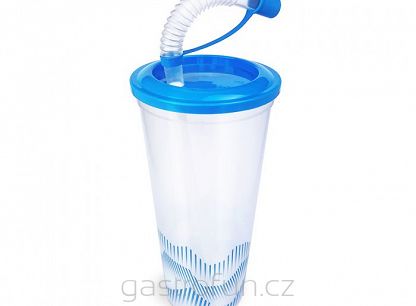 Opakovaně použitelný skládací kelímek VLNY 500 ml 100 ks – modrý