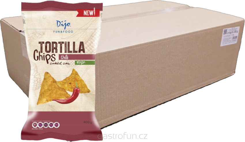 Tortilla Lupínky Nachos chilli 2,4kg (6x 400g)
