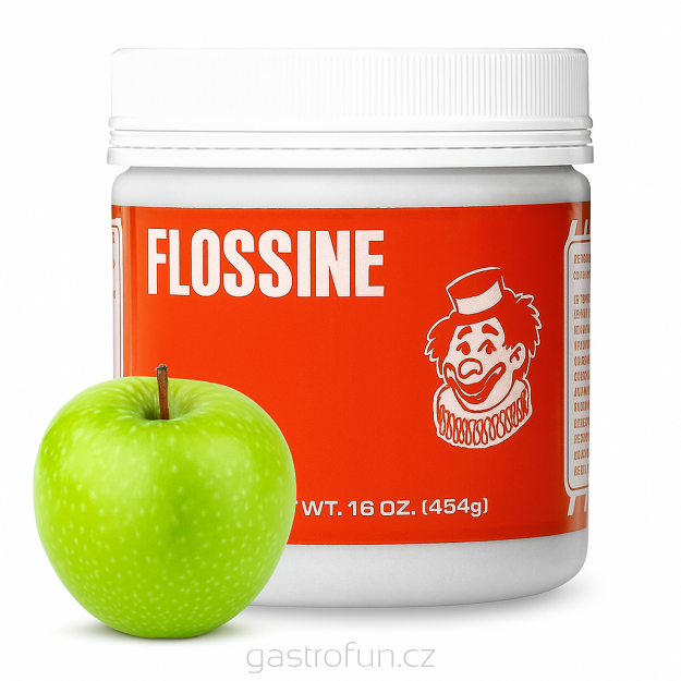 Zelená Jablečná Příchuť Flossine 454g