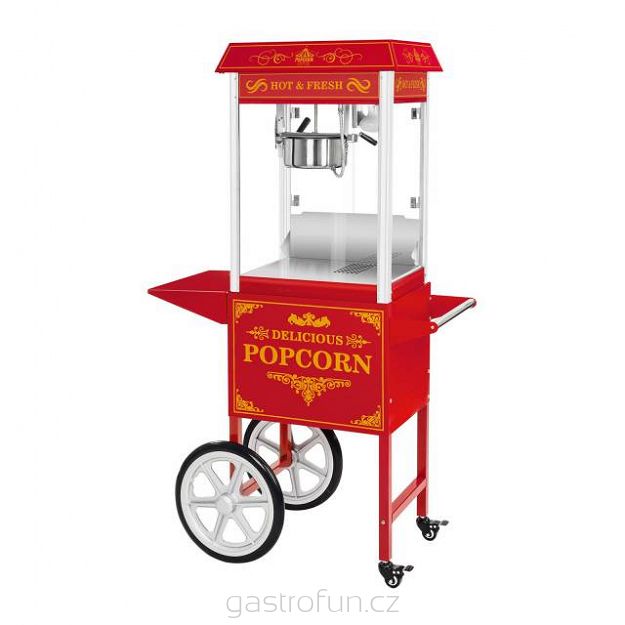 STROJ NA POPCORN S VOZÍKEM 1600W