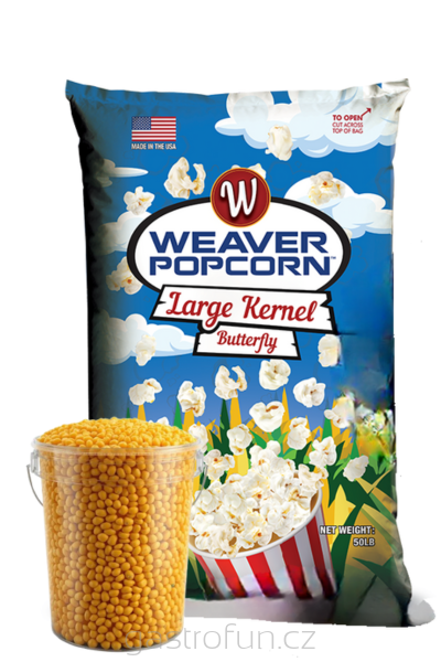 Kukuřice POP WEAVER PREMIUM 1kg USA, Expanze: 1:42-46+