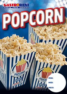 Plakát POPCORN GASTRORENT (formát A3+)