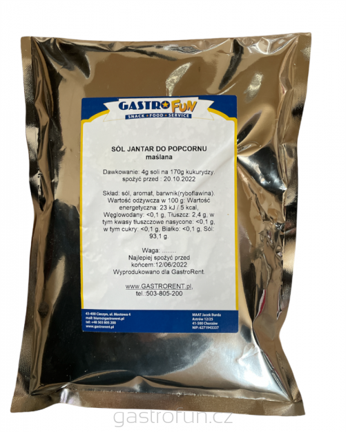 Sůl Jantar 1kg/sáček(žlutá,máslová)