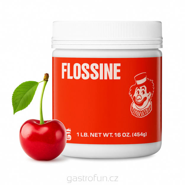 Červená Višňová Příchuť Flossine 454g